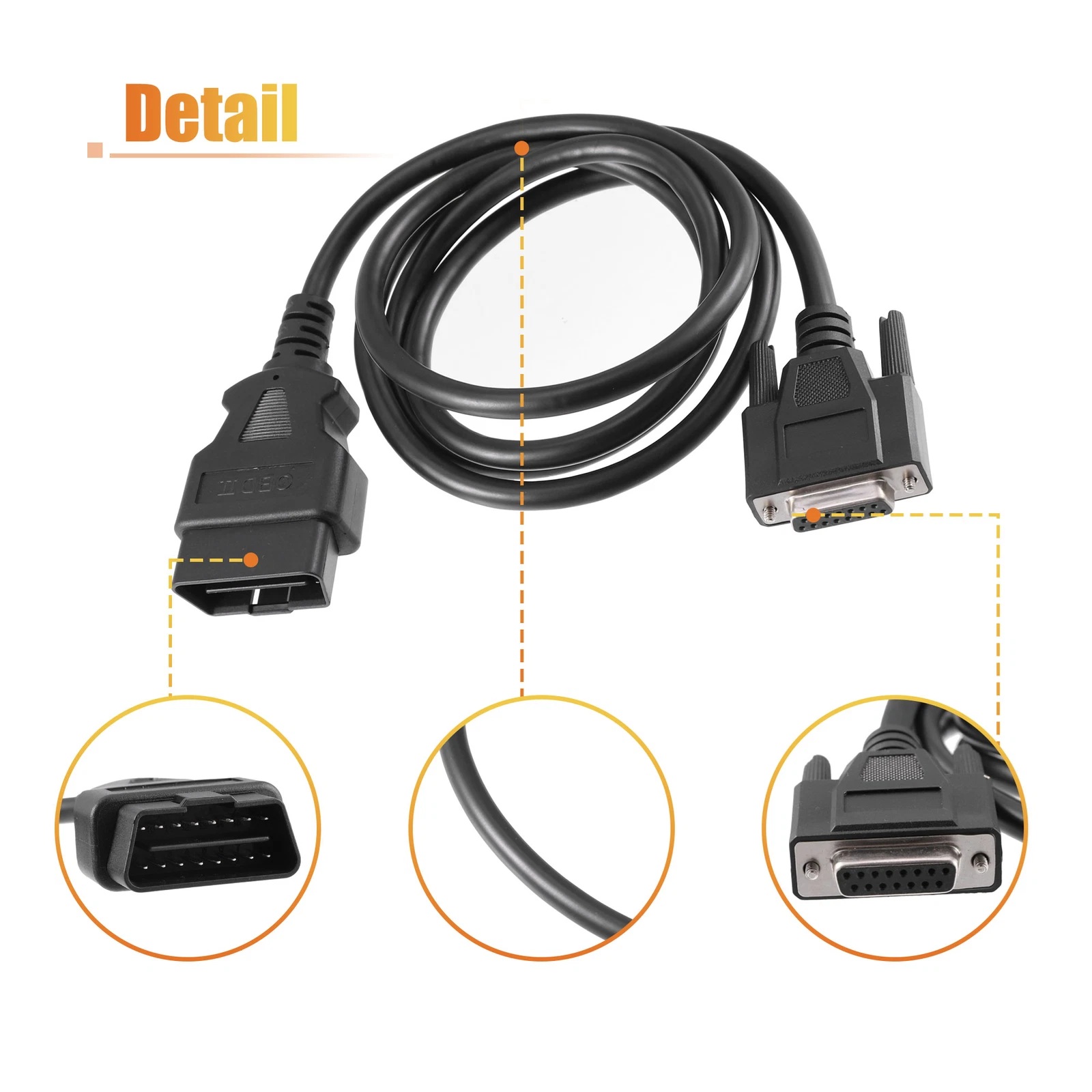 Cable OBD2 para escaner Launch - Imagen 5